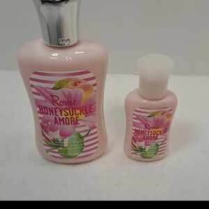 Bath and Body Works ROME HONEYSUCKLE AMORE  Lotion 8 fl oz + 2 oz Travel Size